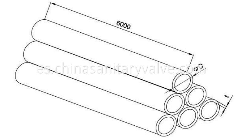 DIN Sanitary tube weld stainless steel